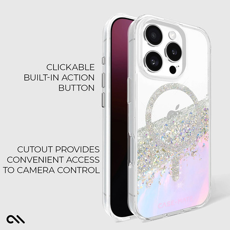 Case-Mate Karat MagSafe - Etui iPhone 16 Pro (Holographic Soap Bubble) (CM054716)