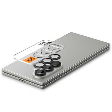 Spigen Optik Pro HD GLAS.TR EZ Fit Camera Protector 2-Pack - Szkło ochronne na obiektyw do Samsung Galaxy Z Fold 7 (2 szt)(Czarny) (AGL09581)