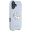 Guess Grained Big 4G Logo Small Classic Logo - Etui do iPhone 16 (niebieski) (GUHCP16SPGT4MBB)