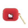 Hello Kitty Silicone 3D Kitty Head - Etui AirPods Pro (fuksja) (HKAP3DKHSF)