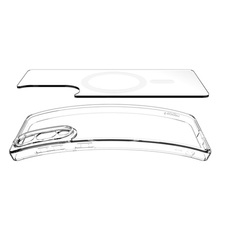 Spigen Ultra Hybrid Mag MagSafe - Etui do Samsung Galaxy S25 Edge (Clear / White) (ACS09418)