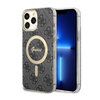 Guess 4G MagSafe - Etui iPhone 13 Pro Max (Czarny) (GUHMP13XH4STK)