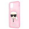 Karl Lagerfeld Karl’s Head Glitter - Etui iPhone 13 Mini (różowy) (KLHCP13SKHTUGLP)