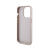 Guess 4G Metal Gold Logo - Etui iPhone 15 Pro (różowy) (GUHCP15LG4GFPI)