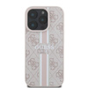 Guess 4G Printed Stripes MagSafe - Etui iPhone 16 Pro (różowy) (GUHMP16LP4RPSP)