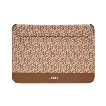 Guess GCube Stripes Computer Sleeve - Etui na notebooka 16" (brązowy) (GUCS16HGCFSEW)