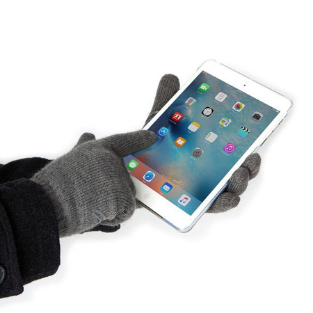Moshi Digits Touchscreen Gloves - Rękawiczki dotykowe do smartfona (L) (Dark Gray) (99MO065031)