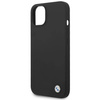 BMW Liquid Silicone Case Metal Logo – Etui iPhone 14 (Czarny) (BMHCP14SSILBK)