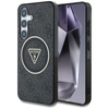 Guess 4G Glitter Triangle Buttons MagSafe - Etui do Samsung Galaxy S25 (czarny) (GUHMS25SHG4PRTGK)