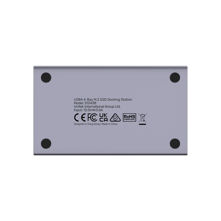 Unitek USB4 4-kieszeniowa stacja dokująca/ klonująca M.2 SSD (S1243BGY01-EU)