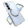 Speck Presidio Perfect-Clear Magnet - Etui Samsung Galaxy S25 / S24 MagSafe (Clear / Chrome Finish / Serene Silver) (150873-3199)