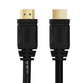 Unitek Kabel HDMI M/M 1,0m v2.0 Złoty Basic - czarny (Y-C136)