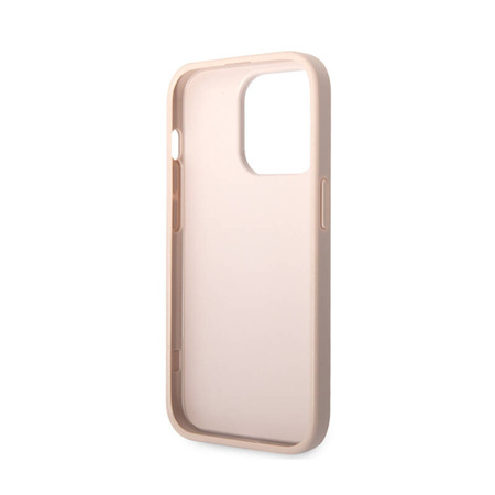 Guess 4G Big Metal Logo - Etui iPhone 15 Pro (różowy) (GUHCP15L4GMGPI)