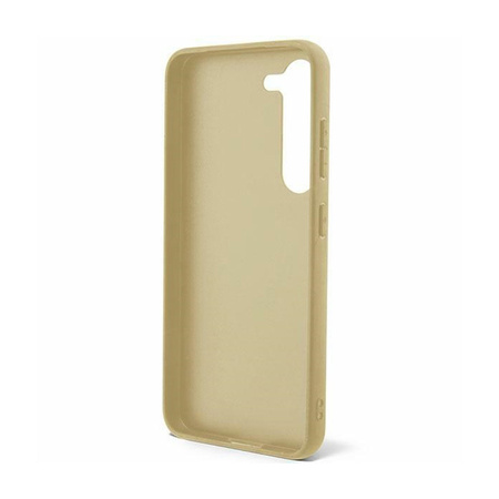 Guess Glitter Flakes Metal Logo Case - Etui Samsung Galaxy S24 (złoty) (GUHCS24SHGGSHD)