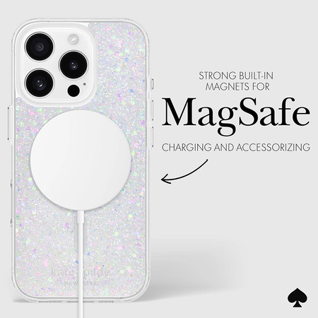 Kate Spade New York Protective MagSafe - Etui iPhone 16 Pro (Chunky Glitter) (KS054956)