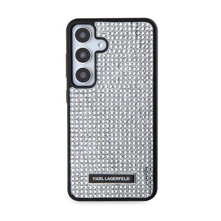 Karl Lagerfeld Rhinestone Metal Logo - Etui Samsung Galaxy S24 (srebrny) (KLHCS24SHDSPRS)