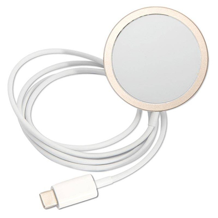 Guess Bundle Pack MagSafe IML Marble - Zestaw etui + ładowarka MagSafe iPhone 14 Plus (czarny/złoty) (GUBPP14MHMEACSK)