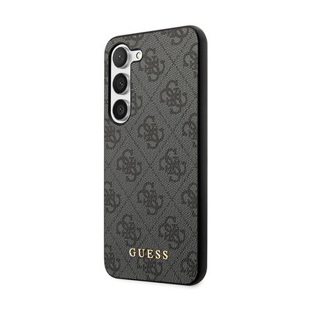 Guess 4G Metal Gold Logo - Etui Samsung Galaxy S24+ (czarny) (GUHCS24MG4GFGR)