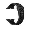 Crong Duo Sport - Pasek do Apple Watch 44/45/46/49 mm (szary/czarny) (CRG-44DSB-BLK)