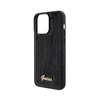 Guess Sequin Script Metal - Etui iPhone 15 Pro Max (czarny) (GUHCP15XPSFDGSK)