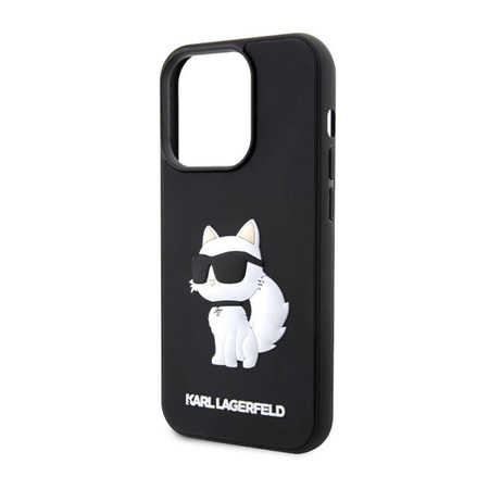 Karl Lagerfeld 3D Rubber NFT Choupette - Etui iPhone 14 Pro Max (Czarny) (KLHCP14X3DRKHNK)
