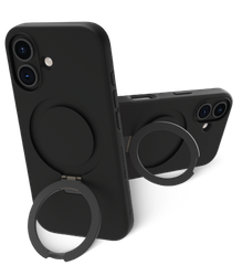 dbramante1928 Iceland Ultra D3O MS Kick - obudowa ochronna z podstawką do iPhone 16 kompatybilna z MagSafe - czarny (IUK1BL006290)