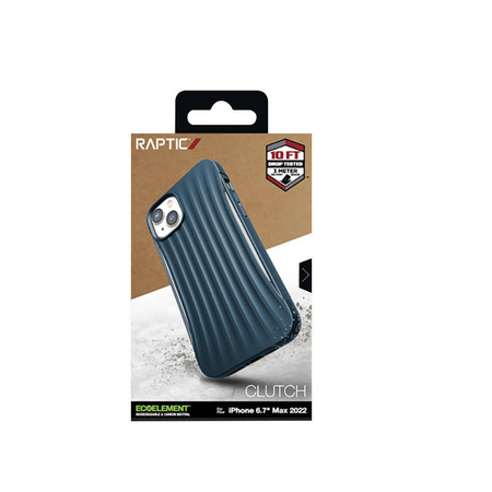 X-Doria Raptic Clutch - Biodegradowalne etui iPhone 14 Plus (Drop-Tested 3m) (Blue) (494205)