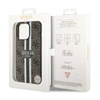 Guess 4G Printed Stripes MagSafe - Etui iPhone 13 Pro (Brązowy) (GUHMP13LP4RPSW)
