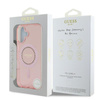 Guess IML Rhinestones MagSafe - Etui iPhone 16 (różowy) (GUHMP16SPFTDTEP)