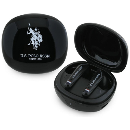 US Polo Assn DH Logo - Słuchawki TWS + etui ładujące (czarny) (USTWSGLK)