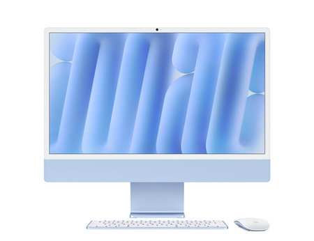 Apple iMac 24" M4 (10 CPU, 10 GPU) 32GB RAM 512GB SSD - Niebieski (MD2T4ZE/A/R1)