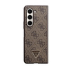 Guess Leather 4G Triangle Strass - Etui Samsung Z Fold 5 (brązowy) (GUHCZFD5P4TDPW)