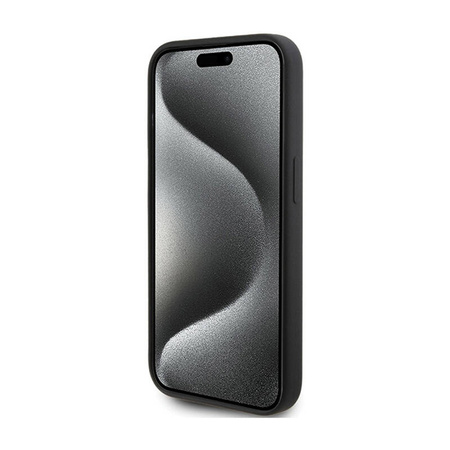 Karl Lagerfeld Silicone Karl Script - Etui iPhone 15 Pro (czarny) (KLHCP15LSKSBMCK)
