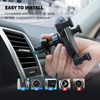 Crong Gravity Auto-Lock Car Holder – Uchwyt samochodowy grawitacyjny do telefonu 4,7”-6,5” (czarny) (CRG-CH5-BLK)
