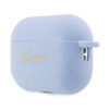 Guess Silicone Heart Charm - Etui AirPods Pro 2 (niebieski) (GUAP2LSCHSB)