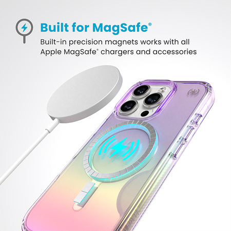 Speck Presidio2 Lux MagSafe - Etui iPhone 16 Pro (Amazing Purple / Clear) (150765-3237)