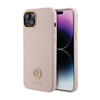 Guess Silicone Logo Strass 4G - Etui iPhone 15 (różowy) (GUHCP15SM4DGPP)