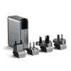 Satechi 4-Port GaN Travel Charger - ładowarka podróżna 145W  z 4 adapterami do gniazdek - US, UK, EU, AS (4x USB-C) (ST-W145GTM)