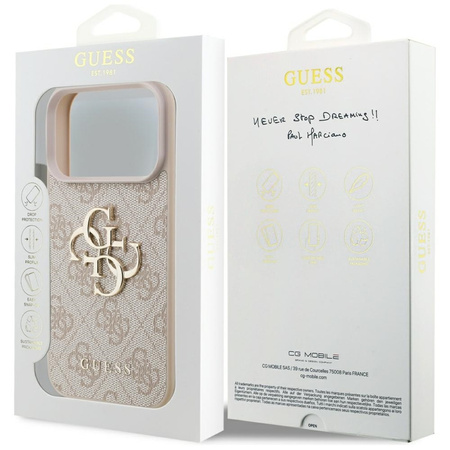 Guess 4G Big Logo - Etui iPhone 17 Pro (różowy) (GUHCP17L4GMGPI)
