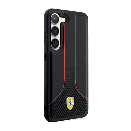 Ferrari Perforated 296P Collection - Etui Samsung Galaxy S23 (czarny) (FEHCS23SPCSK)
