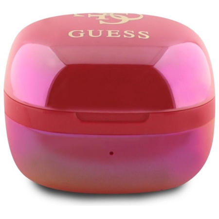 Guess 4G Printed Logo - Słuchawki Bluetooth TWS + etui ładujące (fuksja) (GUTWSJ144ESF)