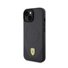 Ferrari Carbon Metal Logo MagSafe - Etui iPhone 15 (czarny) (FEHMP15SPTEK)