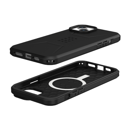 UAG Civilian Magsafe - obudowa ochronna do iPhone 15 Plus kompatybilna z MagSafe (black) (114306114040)