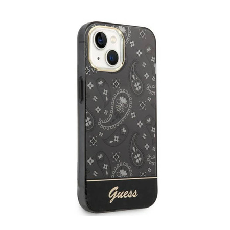 Guess Bandana Paisley - Etui iPhone 14 Plus (czarny) (GUHCP14MHGBNHK)