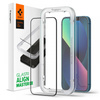 Spigen Alm Glass FC - Szkło hartowane do iPhone 16e / iPhone 14 / iPhone 13 / iPhone 13 Pro (Czarna ramka) (AGL03725)
