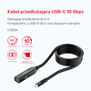 Unitek Kabel przedłużający USB-C 10 Gbps 5m, czarny (U1335ABK01)