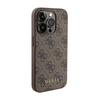 Guess 4G Metal Gold Logo - Etui iPhone 15 Pro (brązowy) (GUHCP15LG4GFBR)