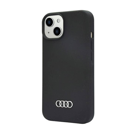 Audi Silicone Case - Etui iPhone 14 (Czarny) (AU-LSRIP14-Q3/D1-BK)