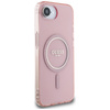 Guess IML Glitter Circle MagSafe - Etui do iPhone 16e (różowy) (GUHMPSE4HFGEREP)