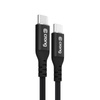 Crong Soft Link - Kabel 100W PD 5A USB-C do USB-C 120cm (czarny) (CRGSL120USCCBLK)